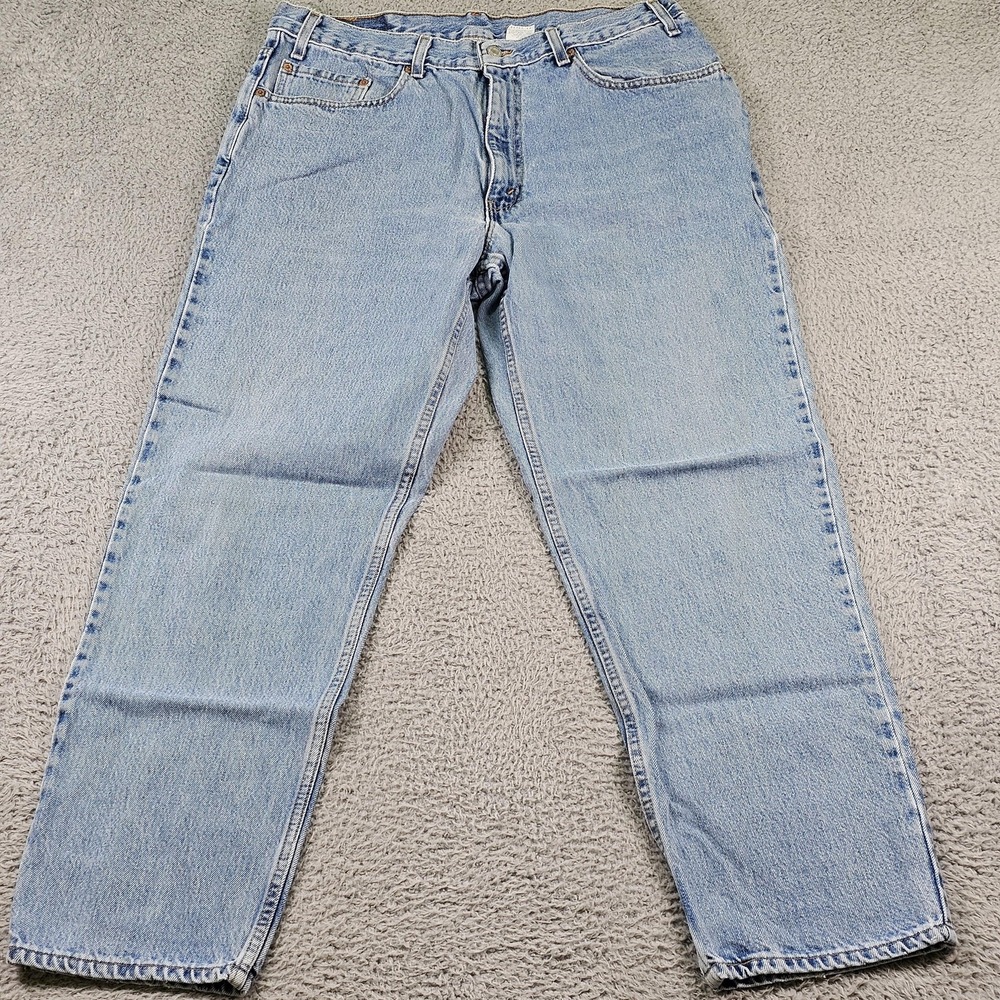 Vintage Levis 550 Jeans Mens 38x30 Light Wash Relaxed Fit Made in‎ USA 90s